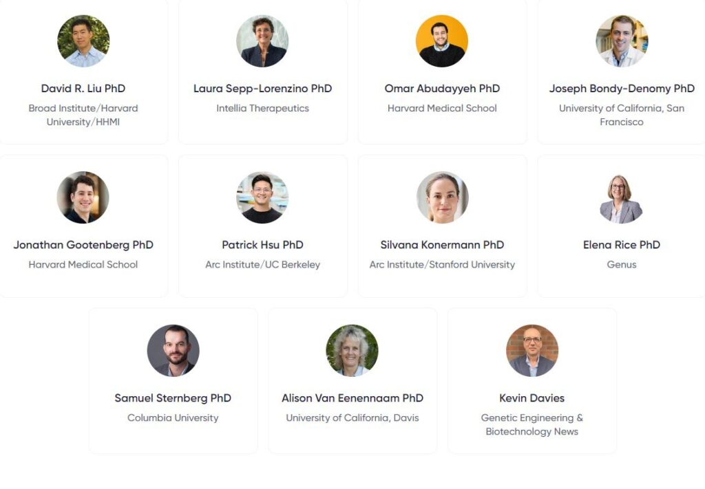 The State of CRISPR and Gene Editing 2024 speakers